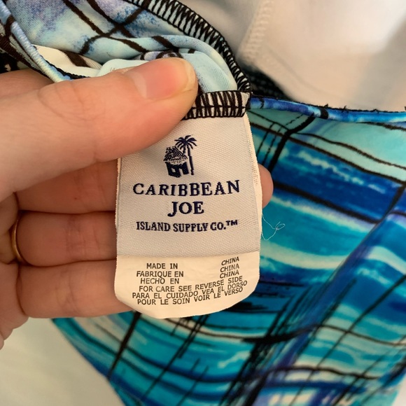 Caribbean Joe | Swim Suit Top - Blue - Picture 3 of 4